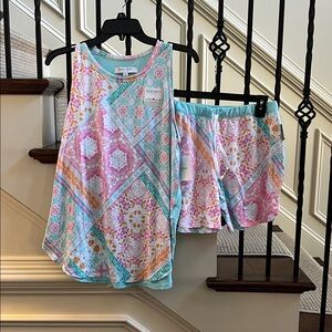 NEW Ellen Tracy 2pc Lounge Tank & SHORT Set